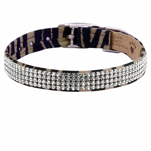 Susan Lanci 4 Row Giltmore Collar- Jungle Print Collection