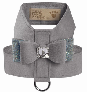 Susan Lanci AB Crystal Stellar Big Bow Tinkie Harness in Platinum