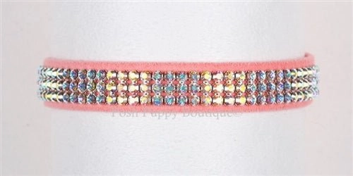 Susan Lanci AB Crystals Color Giltmore Ultrasuede Collars - Many Colors