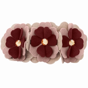 Susan Lanci Autumn Rosewood Spice Flower Collar