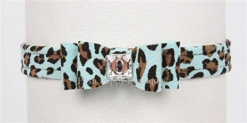 Susan Lanci Big Bow Collar- Jungle Print Collection