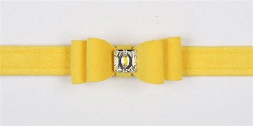 Susan Lanci Big Bow Collection Ultrasuede Collar in Many Colors