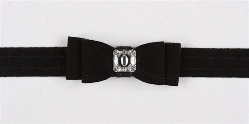 Susan Lanci Big Bow Collection Ultrasuede Collar in Many Colors