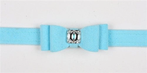 Susan Lanci Big Bow Collection Ultrasuede Collar in Many Colors