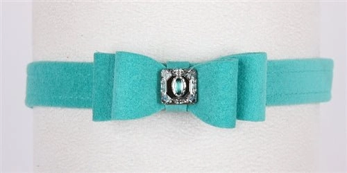 Susan Lanci Big Bow Collection Ultrasuede Collar in Many Colors
