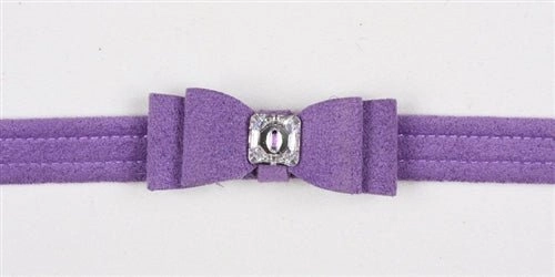 Susan Lanci Big Bow Collection Ultrasuede Collar in Many Colors