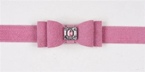 Susan Lanci Big Bow Collection Ultrasuede Collar in Many Colors