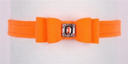 Susan Lanci Big Bow Collection Ultrasuede Collar in Many Colors