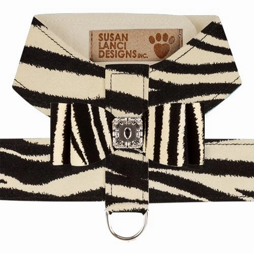 Susan Lanci Big Bow Tinkie Harness- Jungle Print Collection