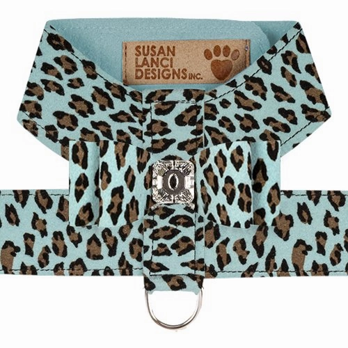 Susan Lanci Big Bow Tinkie Harness- Jungle Print Collection
