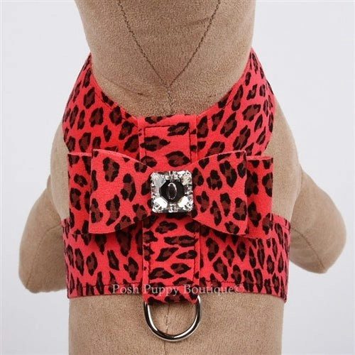 Susan Lanci Big Bow Tinkie Harness- Jungle Print Collection