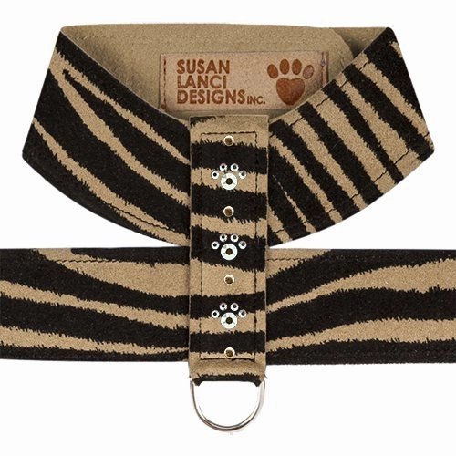 Susan Lanci Crystal Paw Tinkie Harness-Jungle Print Collection