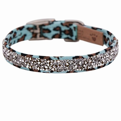 Susan Lanci Crystal Rocks Collar- Jungle Print Collection