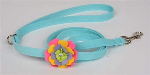 Susan Lanci Fantasy Flower Collection Collar- Tiffi Blue