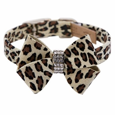 Susan Lanci Jungle Print Collection 1/2" Nouveau Bow Collar