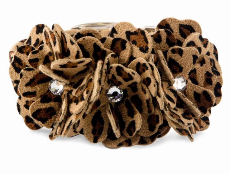 Susan Lanci Jungle Print Collection 1/2" Ultrasuede Collar-Tinkie's Garden