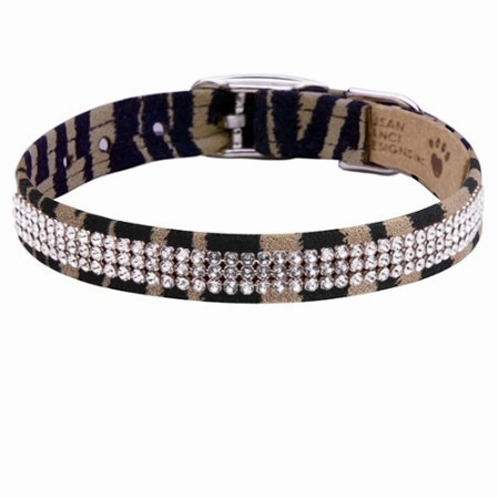 Susan Lanci Jungle Print Collection 3 Row Giltmore Collar