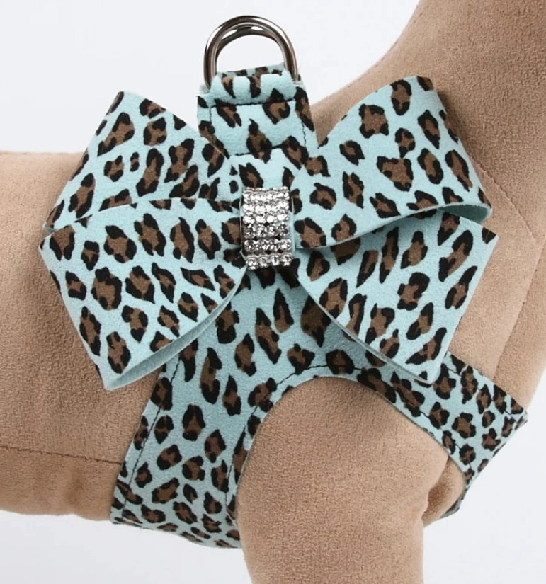 Susan Lanci Nouveau Bow Step in Harness- Jungle Print Collection