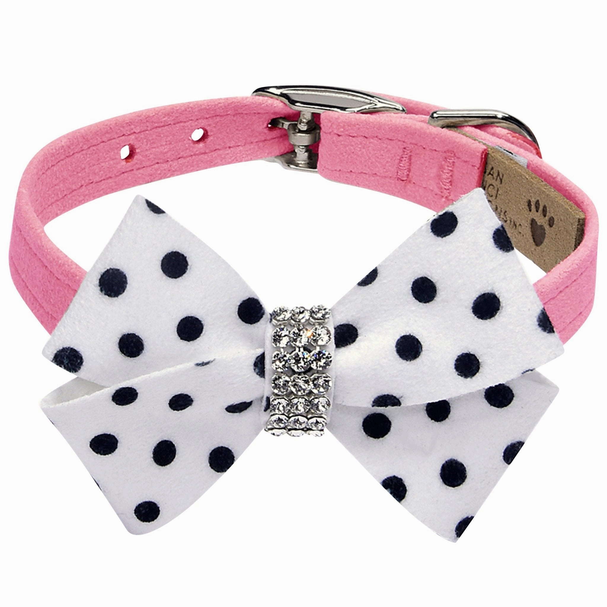 Susan Lanci Polka Dot Nouveau Bow Collar in Many Colors