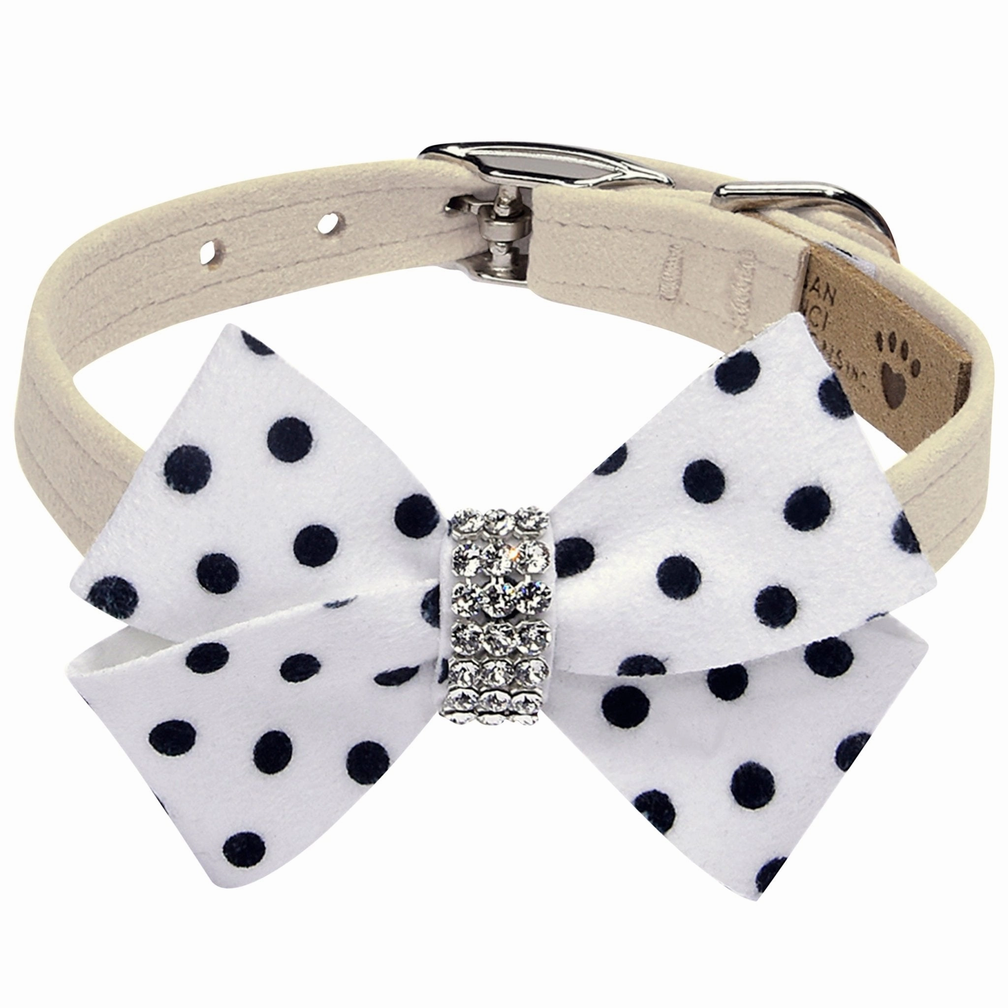 Susan Lanci Polka Dot Nouveau Bow Collar in Many Colors