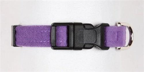 Susan Lanci Quick Release Plain Ultrasuede Dog Collars - in Many Colors