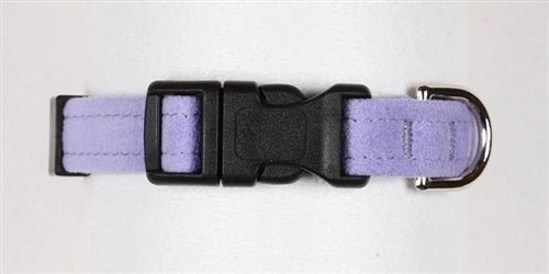 Susan Lanci Quick Release Plain Ultrasuede Dog Collars - in Many Colors