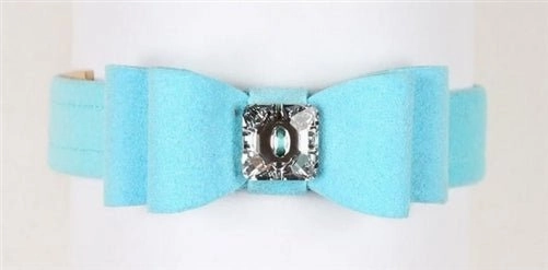 Susan Lanci Really Big Bow Ultrasuede Collars in Many Colors