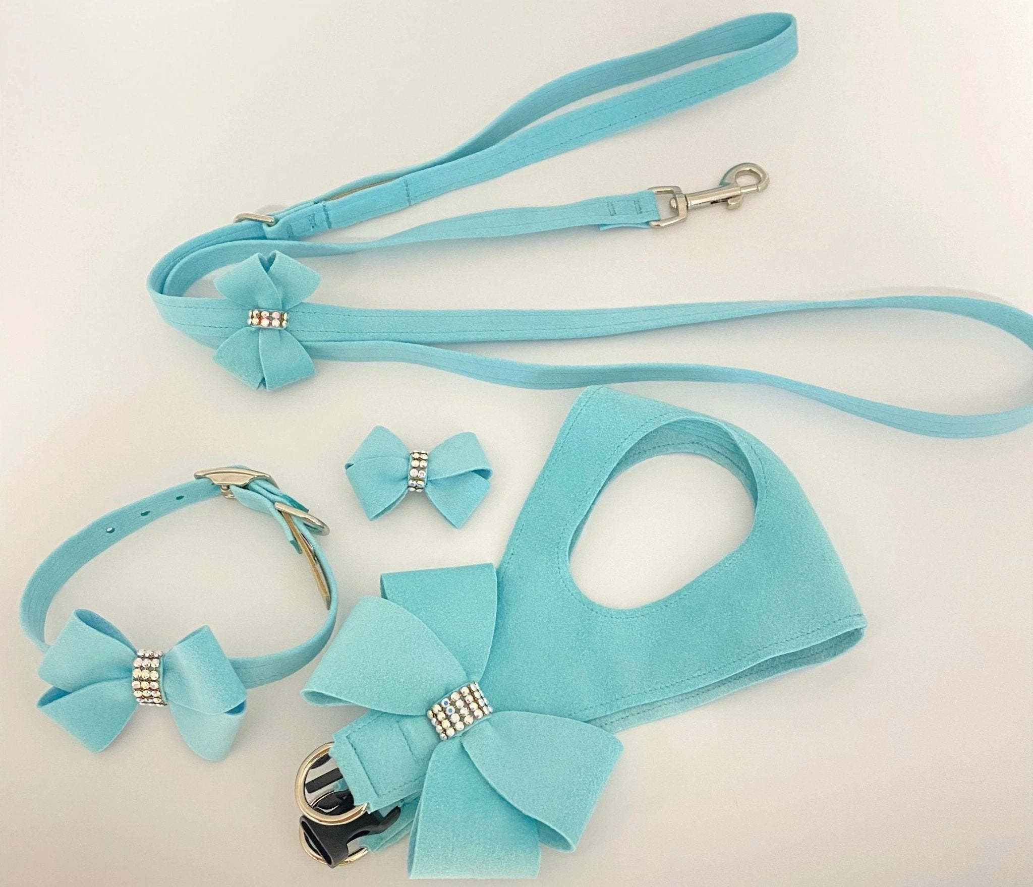 Susan Lanci Tiffi Blue AB Crystal Step in Harness