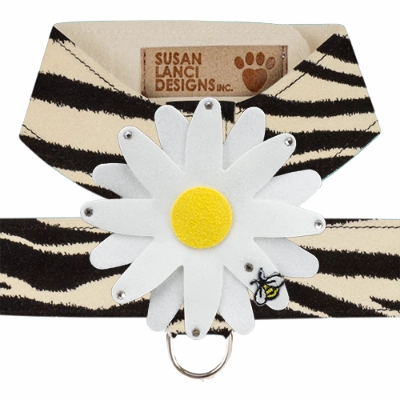 Susan Lanci Tinkie Large Daisy Tinkie Ultrasuede Harness Jungle Print Collection