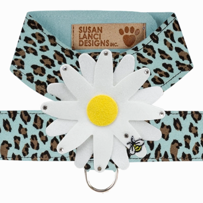 Susan Lanci Tinkie Large Daisy Tinkie Ultrasuede Harness Jungle Print Collection