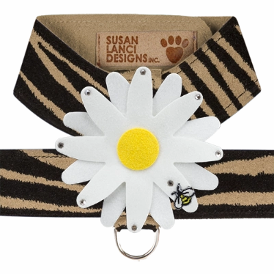 Susan Lanci Tinkie Large Daisy Tinkie Ultrasuede Harness Jungle Print Collection