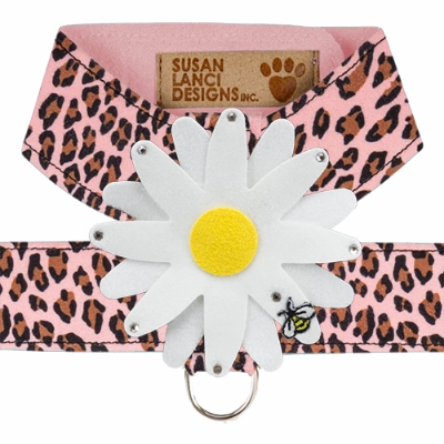 Susan Lanci Tinkie Large Daisy Tinkie Ultrasuede Harness Jungle Print Collection