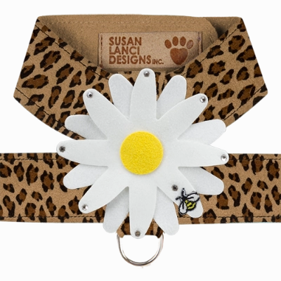 Susan Lanci Tinkie Large Daisy Tinkie Ultrasuede Harness Jungle Print Collection