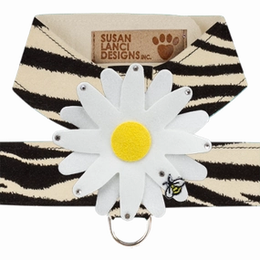 Susan Lanci Tinkie Large Daisy Tinkie Ultrasuede Harness Jungle Print Collection