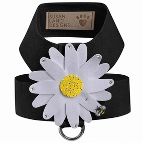 Susan Lanci Tinkie Large Daisy with AB Crystals Tinkie Ultrasuede Harnesses