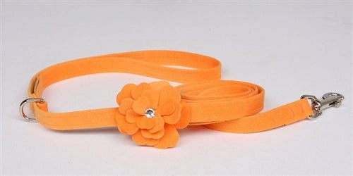 Susan Lanci Tinkie's Garden Flowers Collection Ultrasuede Dog Leashes - Many Colors