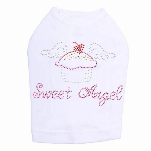 Sweet Angel Rhinestone Dog Tank