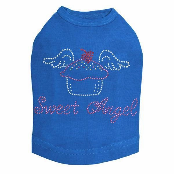 Sweet Angel Rhinestone Dog Tank