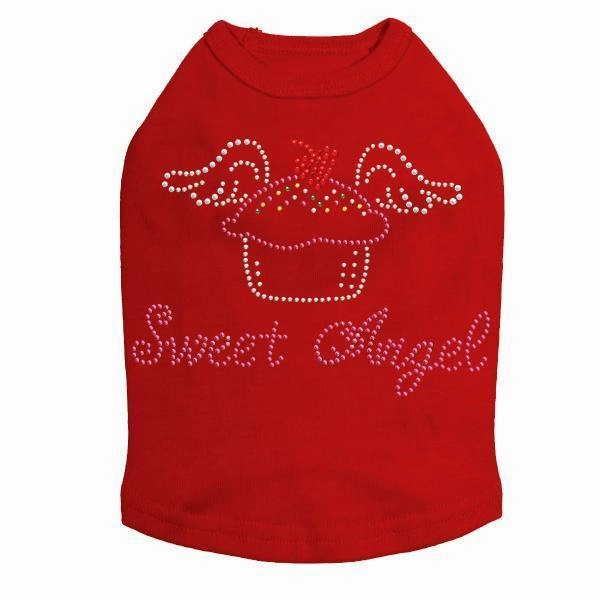 Sweet Angel Rhinestone Dog Tank