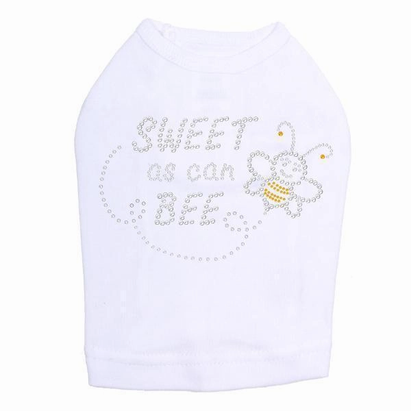 Sweet As Can Bee Rhinestone Dog Tank