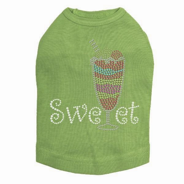 Sweet Parfait Rhinestone Dog Tank