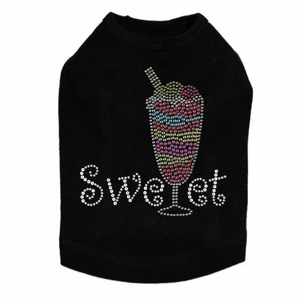 Sweet Parfait Rhinestone Dog Tank