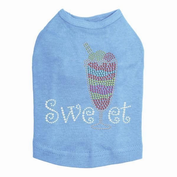 Sweet Parfait Rhinestone Dog Tank