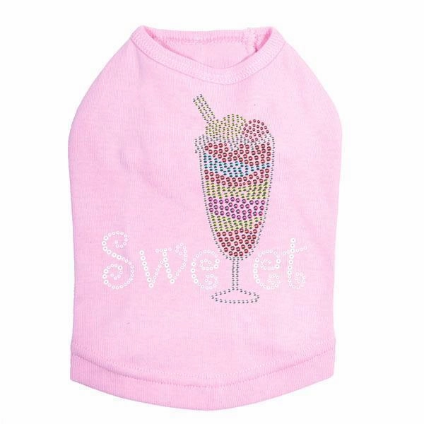 Sweet Parfait Rhinestone Dog Tank