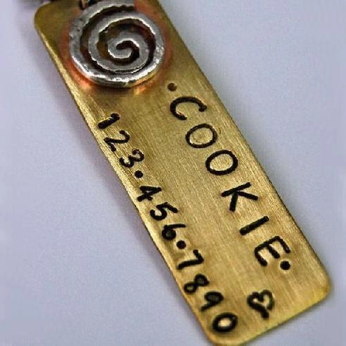 Swirly Pooch Dog ID Tag