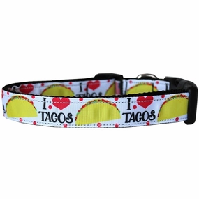 Taco Tuesday Nylon Dog Collar and Leash