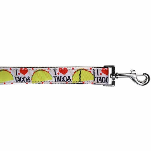 Taco Tuesday Nylon Dog Collar and Leash