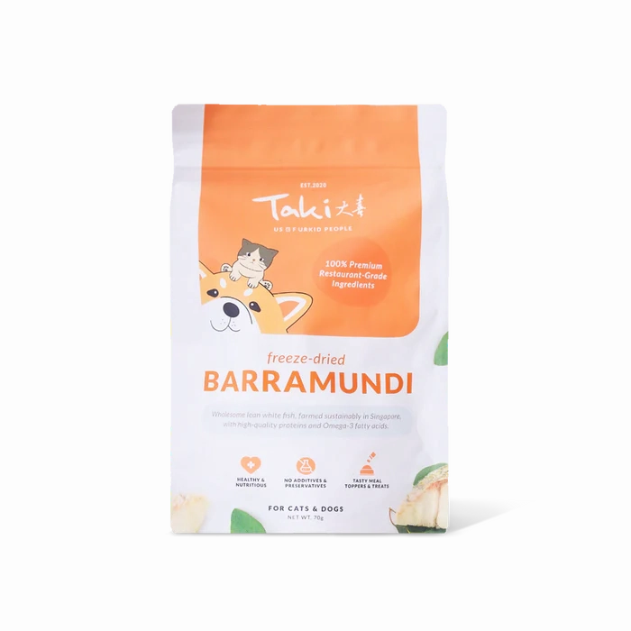 Taki Freeze Dried Treats for Dogs & Cats - Barramundi 70g
