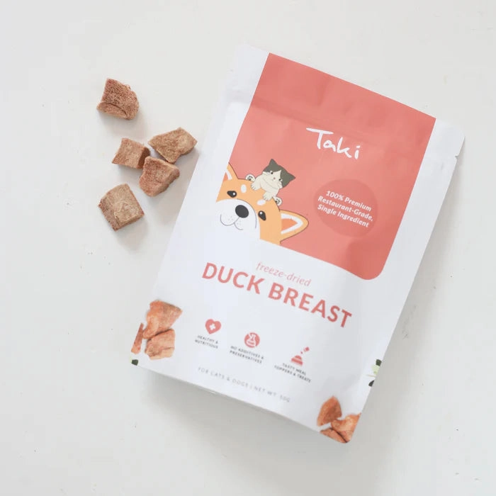 Taki Freeze Dried Treats for Dogs & Cats - Duck Breast 50g