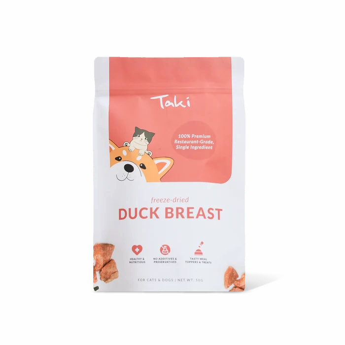 Taki Freeze Dried Treats for Dogs & Cats - Duck Breast 50g